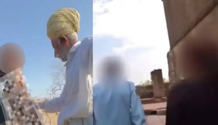 Rajasthan–jaisalmer viral video free download link, jaisalmer wale baba ki viral video, 70 साल के बुजुर्ग के साथ Smriti Jain Car